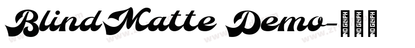 BlindMatte Demo字体转换